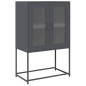 vidaXL Highboard Anthrazit 68x39x107 cm Stahl vidaXL Highboard Anthrazit 68x39x107 cm Stahl