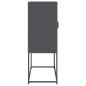 vidaXL Highboard Anthrazit 68x39x107 cm Stahl vidaXL Highboard Anthrazit 68x39x107 cm Stahl
