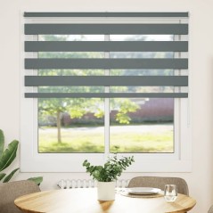 vidaXL Zebrarollo Dunkelgrau 145x150cm Stoffbreite 140,9 cm Polyester