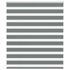 vidaXL Zebrarollo Dunkelgrau 130x150cm Stoffbreite 125,9 cm Polyester