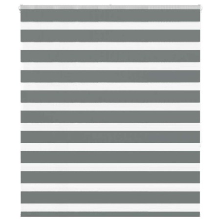 vidaXL Zebrarollo Dunkelgrau 130x150cm Stoffbreite 125,9 cm Polyester