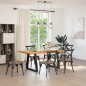 vidaXL Esstisch Hellbraun 180x100x74 cm Massivholz Eiche Rechteckig