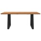 vidaXL Esstisch Hellbraun 180x100x74 cm Massivholz Eiche Rechteckig