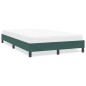 vidaXL Bettgestell ohne Matratze Dunkelgrün 120x210 cm Samt