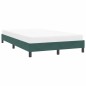 vidaXL Bettgestell ohne Matratze Dunkelgrün 120x210 cm Samt