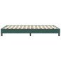 vidaXL Bettgestell ohne Matratze Dunkelgrün 120x210 cm Samt