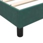 vidaXL Bettgestell ohne Matratze Dunkelgrün 120x210 cm Samt