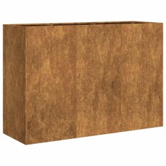 vidaXL Pflanzkübel Rostig 120x40x80 cm Wetterfester Stahl