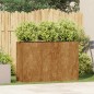 vidaXL Pflanzkübel Rostig 120x40x80 cm Wetterfester Stahl