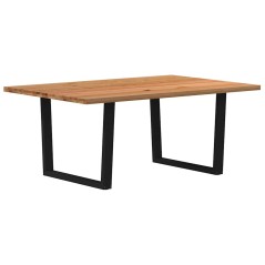 vidaXL Esstisch 180x120x74 cm Massivholz Eiche Rechteckig