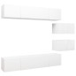 vidaXL 6-tlg. TV-Schrank-Set Weiß Holzwerkstoff vidaXL 6-tlg. TV-Schrank-Set Weiß Holzwerkstoff