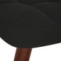vidaXL Schaukelstuhl mit Hocker Schwarzer Samt vidaXL Schaukelstuhl mit Hocker Schwarzer Samt