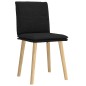 vidaXL Esszimmerstühle 2 Stk. Schwarz Stoff
