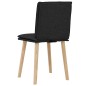 vidaXL Esszimmerstühle 2 Stk. Schwarz Stoff