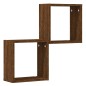 vidaXL Würfelregale 2 Stk. Braune 30x15x30 cm vidaXL Würfelregale 2 Stk. Braune 30x15x30 cm