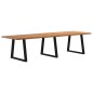 vidaXL Esstisch mit Baumkanten 320x100x74 cm Massivholz Eiche vidaXL Esstisch mit Baumkanten 320x100x74 cm Massivholz Eiche