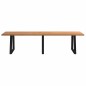 vidaXL Esstisch mit Baumkanten 320x100x74 cm Massivholz Eiche vidaXL Esstisch mit Baumkanten 320x100x74 cm Massivholz Eiche