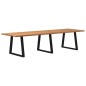 vidaXL Esstisch mit Baumkanten 320x100x74 cm Massivholz Eiche vidaXL Esstisch mit Baumkanten 320x100x74 cm Massivholz Eiche