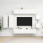vidaXL 8-tlg. TV-Schrank-Set Weiß Holzwerkstoff vidaXL 8-tlg. TV-Schrank-Set Weiß Holzwerkstoff