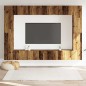 vidaXL 8-tlg. TV-Schrank-Set Wandmontage Altholz-Optik Holzwerkstoff