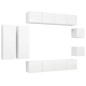 vidaXL 8-tlg. TV-Schrank-Set Weiß Holzwerkstoff vidaXL 8-tlg. TV-Schrank-Set Weiß Holzwerkstoff