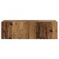 vidaXL 8-tlg. TV-Schrank-Set Wandmontage Altholz-Optik Holzwerkstoff