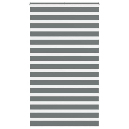 vidaXL Zebrarollo Dunkelgrau 130x230cm Stoffbreite 125,9 cm Polyester