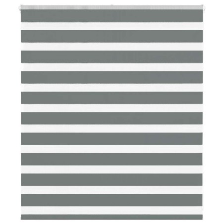 vidaXL Zebrarollo Dunkelgrau 120x100 cm Stoffbreite 115,9 cm Polyester