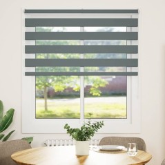 vidaXL Zebrarollo Dunkelgrau 120x100 cm Stoffbreite 115,9 cm Polyester