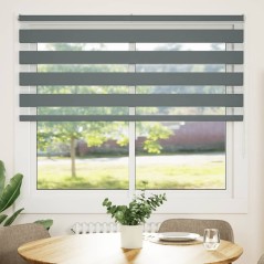 vidaXL Zebrarollo Dunkelgrau 155x100 cm Stoffbreite 150,9 cm Polyester