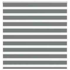 vidaXL Zebrarollo Dunkelgrau 145x100 cm Stoffbreite 140,9 cm Polyester