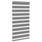 vidaXL Zebrarollo Dunkelgrau 75x100 cm Stoffbreite 70,9 cm Polyester vidaXL Zebrarollo Dunkelgrau 75x100 cm Stoffbreite 70,9 cm Polyester