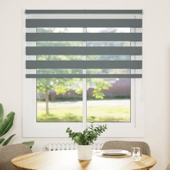 vidaXL Zebrarollo Dunkelgrau 120x150 cm Stoffbreite 115,9 cm Polyester
