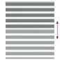 vidaXL Zebrarollo Dunkelgrau 120x150 cm Stoffbreite 115,9 cm Polyester vidaXL Zebrarollo Dunkelgrau 120x150 cm Stoffbreite 115,9 cm Polyester