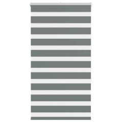 vidaXL Zebrarollo Dunkelgrau 85x150 cm Stoffbreite 80,9 cm Polyester