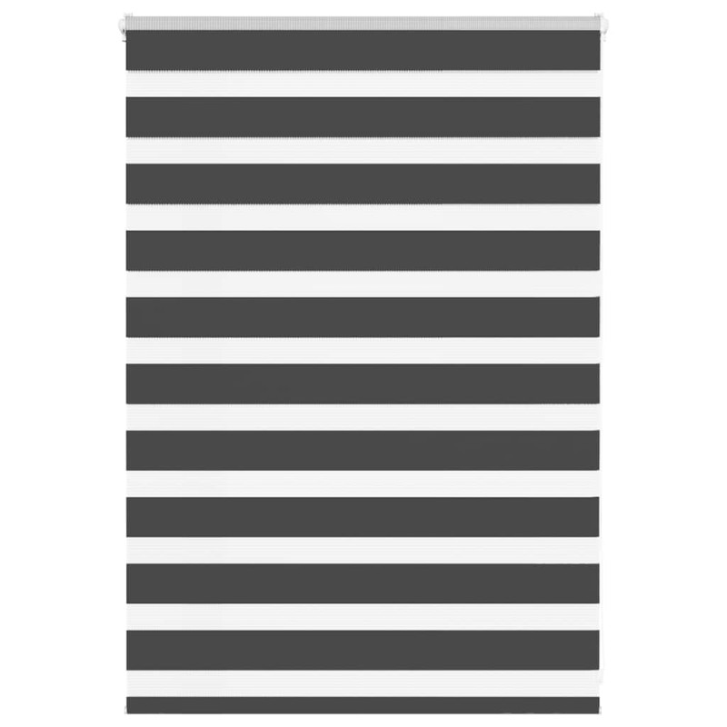 vidaXL Zebrarollo Schwarz 115x100 cm Stoffbreite 110,9 cm Polyester vidaXL Zebrarollo Schwarz 115x100 cm Stoffbreite 110,9 cm Polyester