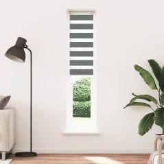 vidaXL Zebrarollo Schwarz 115x100 cm Stoffbreite 110,9 cm Polyester