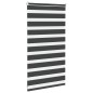 vidaXL Zebrarollo Schwarz 85x100 cm Stoffbreite 80,9 cm Polyester vidaXL Zebrarollo Schwarz 85x100 cm Stoffbreite 80,9 cm Polyester