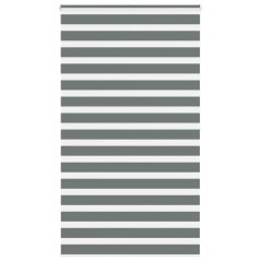 vidaXL Zebrarollo Dunkelgrau 120x200 cm Stoffbreite 115,9 cm Polyester