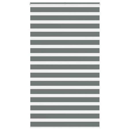 vidaXL Zebrarollo Dunkelgrau 120x200 cm Stoffbreite 115,9 cm Polyester