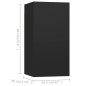 vidaXL 4-tlg. TV-Schrank-Set Schwarz Holzwerkstoff vidaXL 4-tlg. TV-Schrank-Set Schwarz Holzwerkstoff