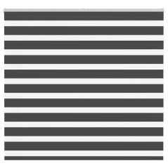 vidaXL Zebrarollo Schwarz 155x150 cm Stoffbreite 150,9 cm Polyester