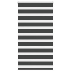 vidaXL Zebrarollo Schwarz 90x150 cm Stoffbreite 85,9 cm Polyester