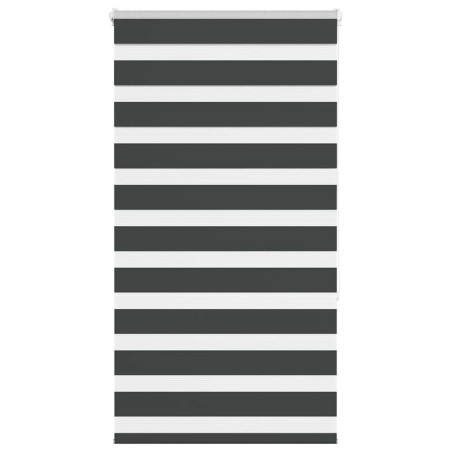 vidaXL Zebrarollo Schwarz 90x150 cm Stoffbreite 85,9 cm Polyester