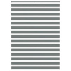vidaXL Zebrarollo Dunkelgrau 155x200 cm Stoffbreite 150,9 cm Polyester