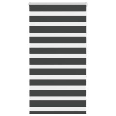 vidaXL Zebrarollo Schwarz 80x150 cm Stoffbreite 75,9 cm Polyester