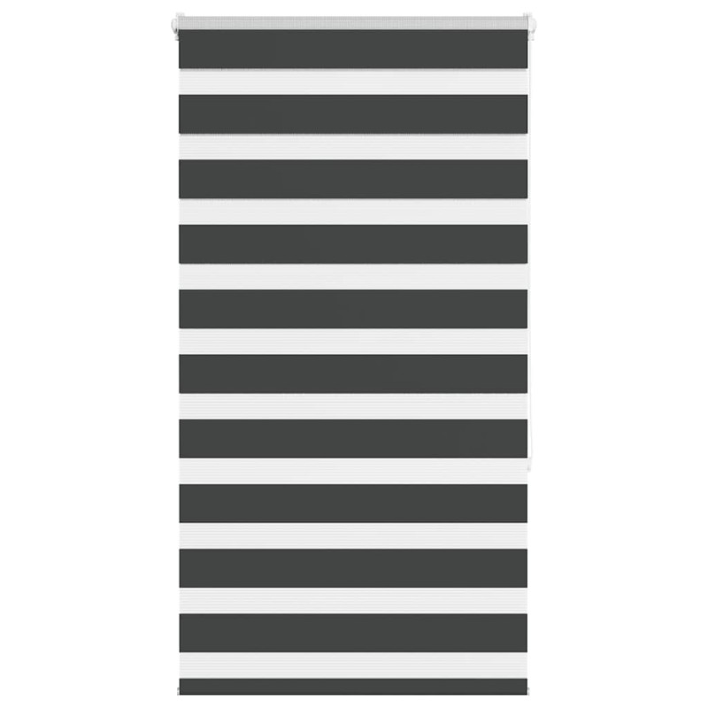 vidaXL Zebrarollo Schwarz 80x150 cm Stoffbreite 75,9 cm Polyester vidaXL Zebrarollo Schwarz 80x150 cm Stoffbreite 75,9 cm Polyester