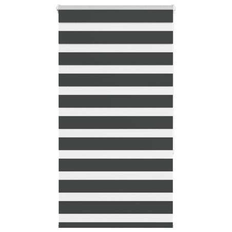 vidaXL Zebrarollo Schwarz 80x150 cm Stoffbreite 75,9 cm Polyester