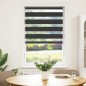 vidaXL Zebrarollo Schwarz 80x150 cm Stoffbreite 75,9 cm Polyester vidaXL Zebrarollo Schwarz 80x150 cm Stoffbreite 75,9 cm Polyester