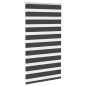 vidaXL Zebrarollo Schwarz 80x150 cm Stoffbreite 75,9 cm Polyester vidaXL Zebrarollo Schwarz 80x150 cm Stoffbreite 75,9 cm Polyester